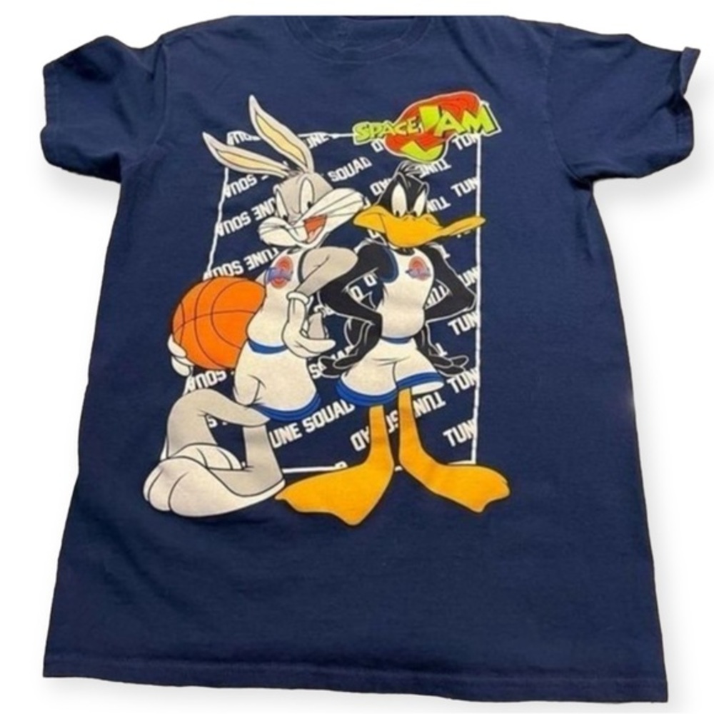 Space Jam Mens Bugs Bunny and Daffy Duck T-shirt Size‎ S